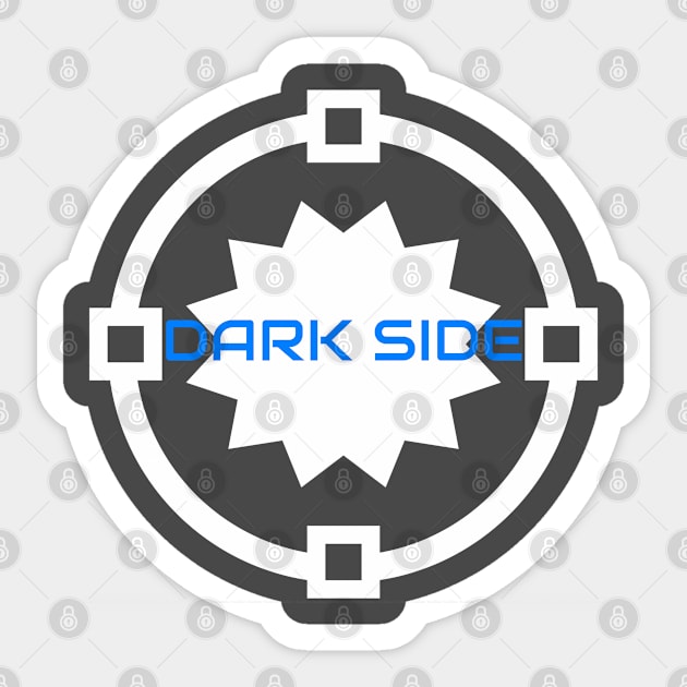 Dark side blue Sticker by tjagatic